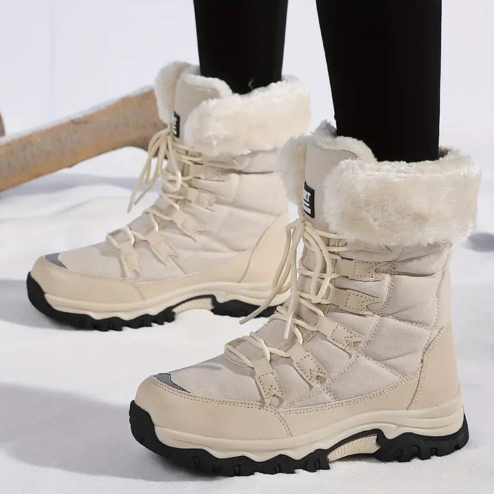 Beige snow boots - Elma Boutique