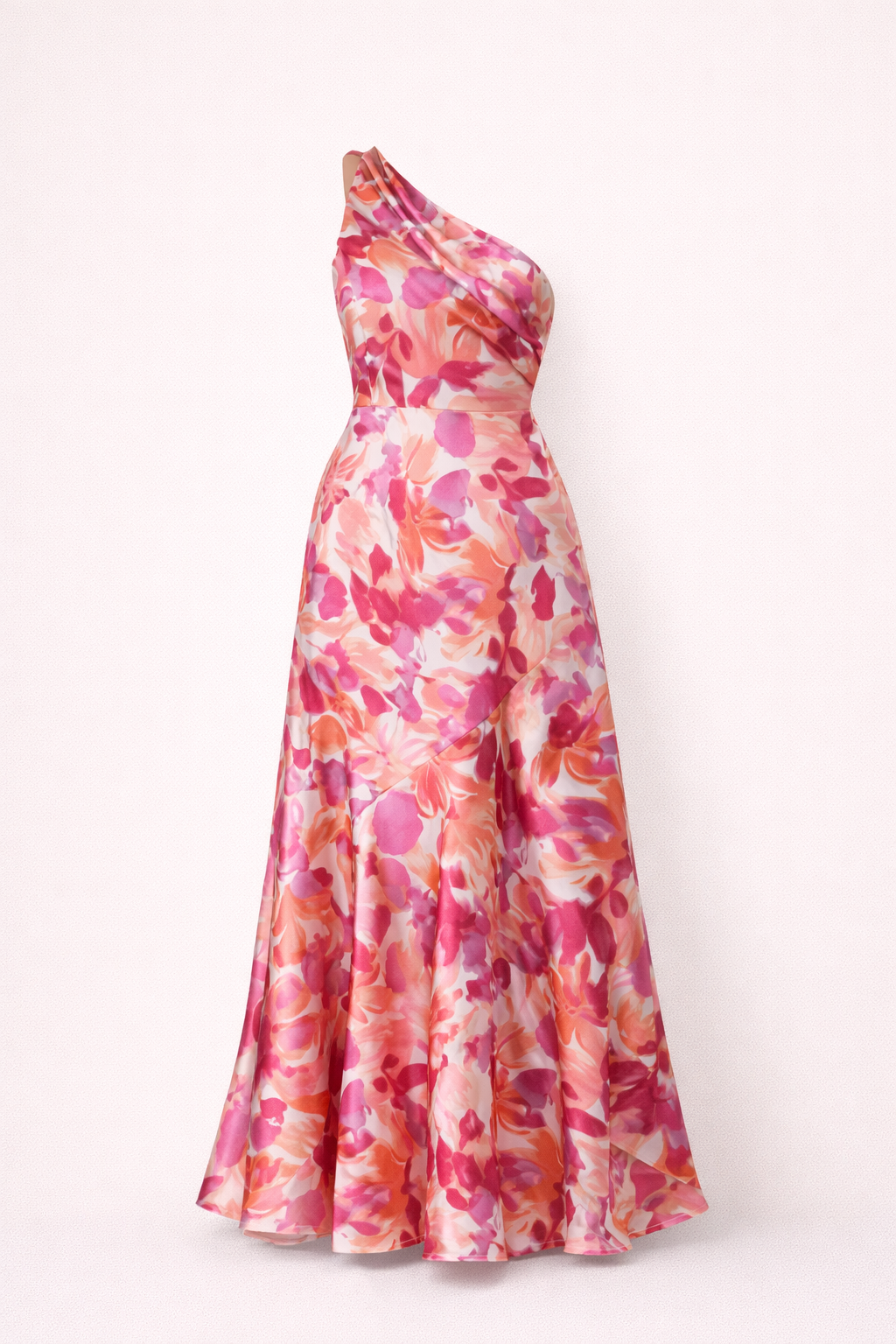 Maxi Dress with Asymmetrical Cut for Summer