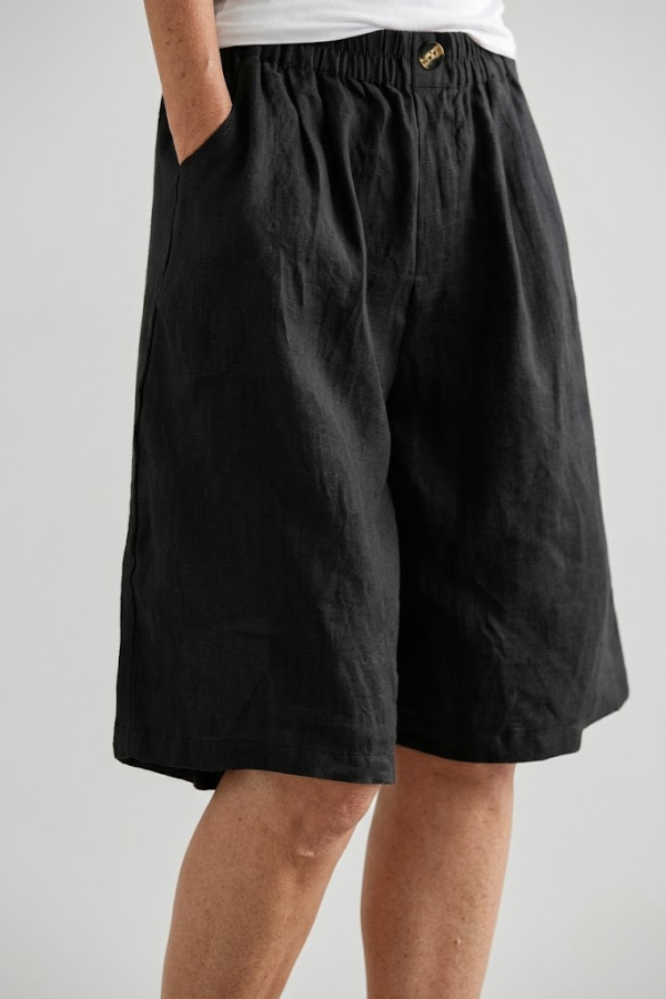 Womens Elastic Waist Pull On Shorts Relaxed Fit Breathable