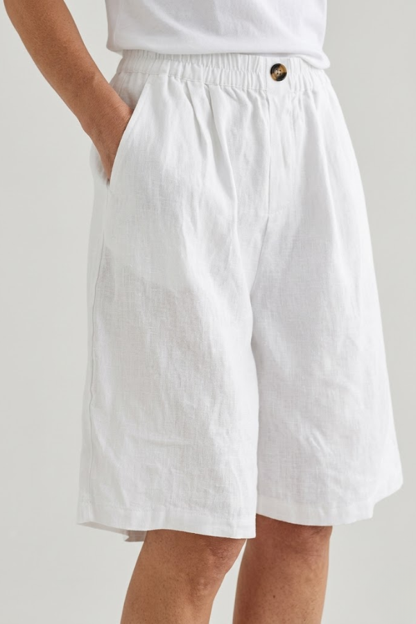 Womens Elastic Waist Pull On Shorts Relaxed Fit Breathable
