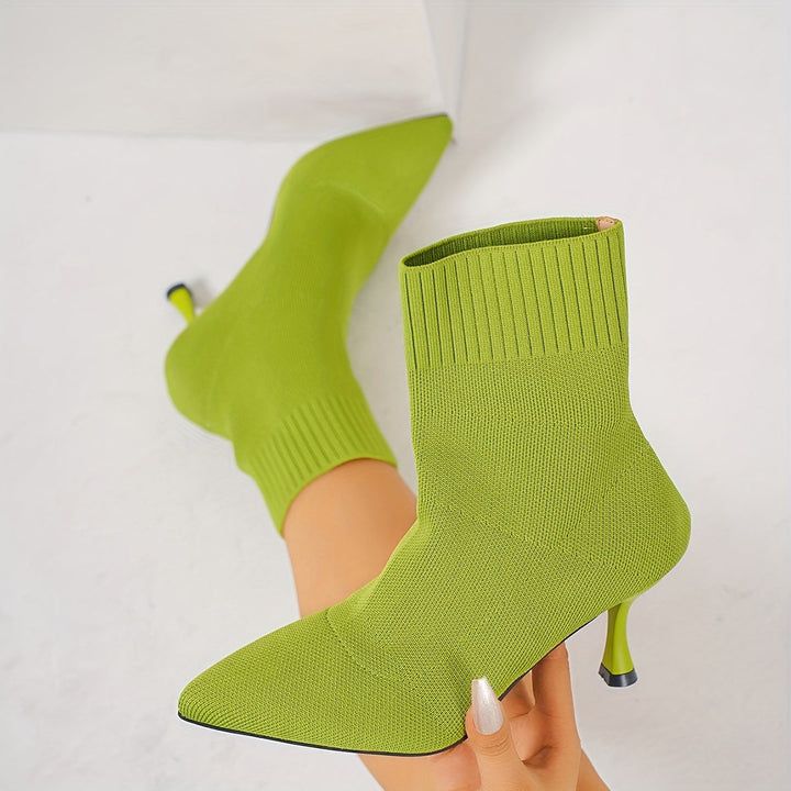 Stiletto Heel Ankle Boots with Pointed Toe for Women