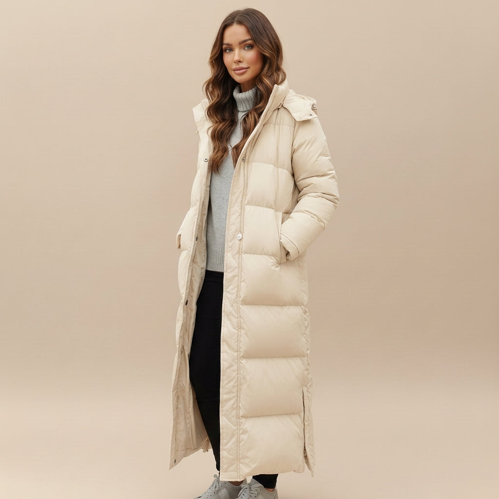 White puffer jacket - Elma Boutique