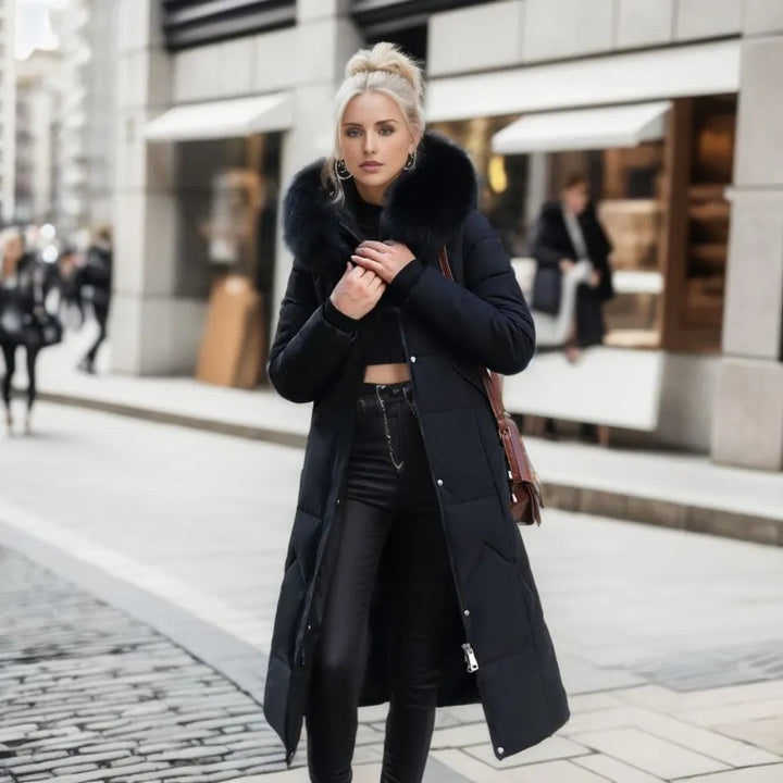 Black puffer coat - Elma Boutique