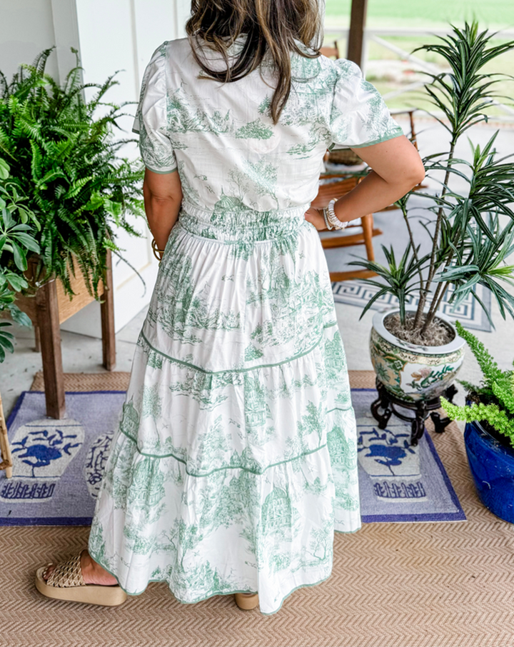 Womens Maxi Dress With Smocked Waist