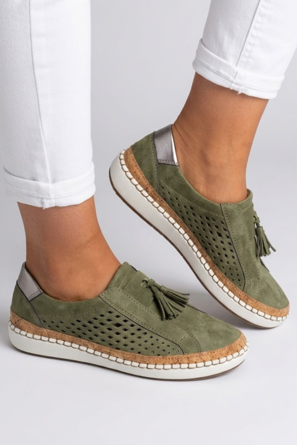 Womens Orthopaedic Slip On Sneakers Cushioned Breathable
