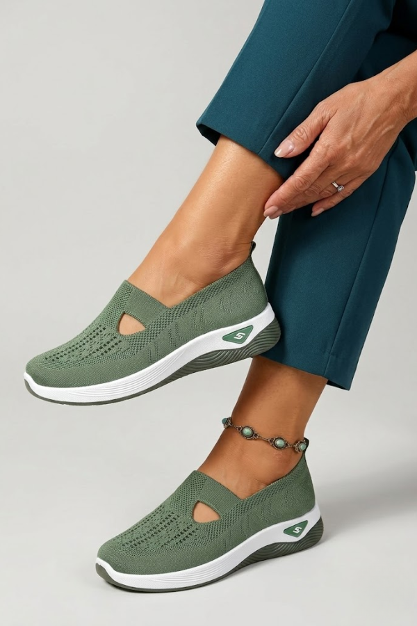 Womens Orthopaedic Slip On Shoes Cushioned Sole Breathable