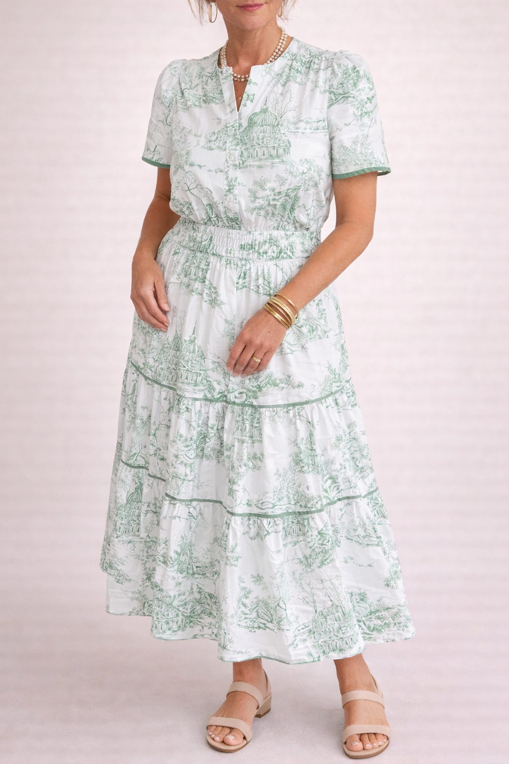 Womens Maxi Dress With Smocked Waist