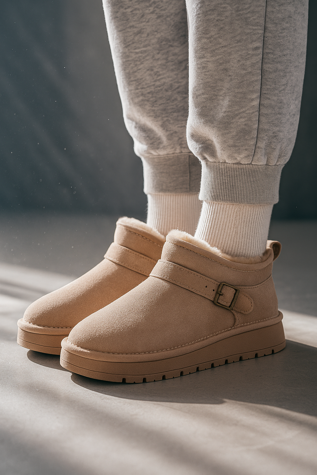 Khaki snow boots - Elma Boutique