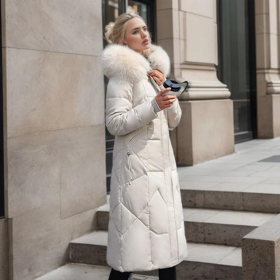 White puffer coat - Elma Boutique