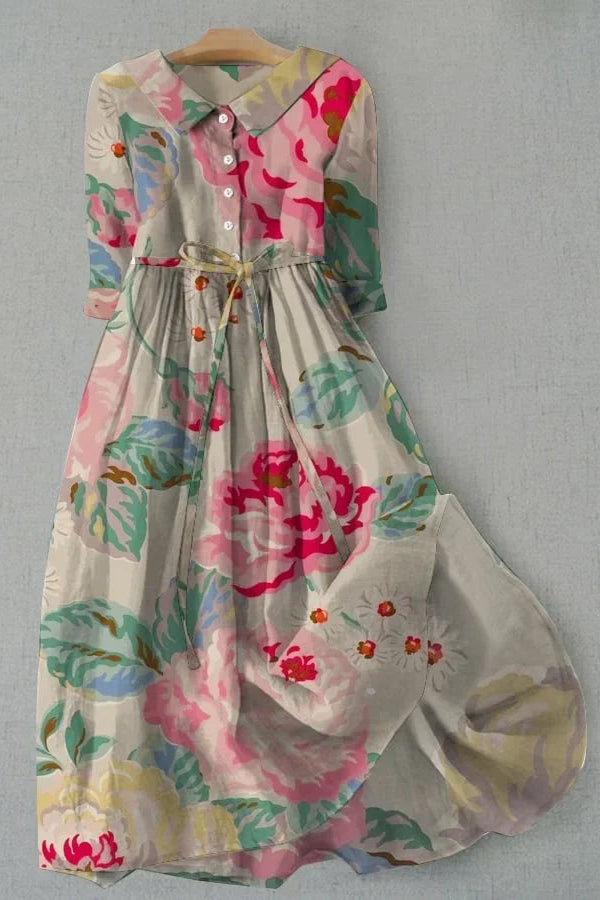 Adeline - Short Sleeve Floral Dress