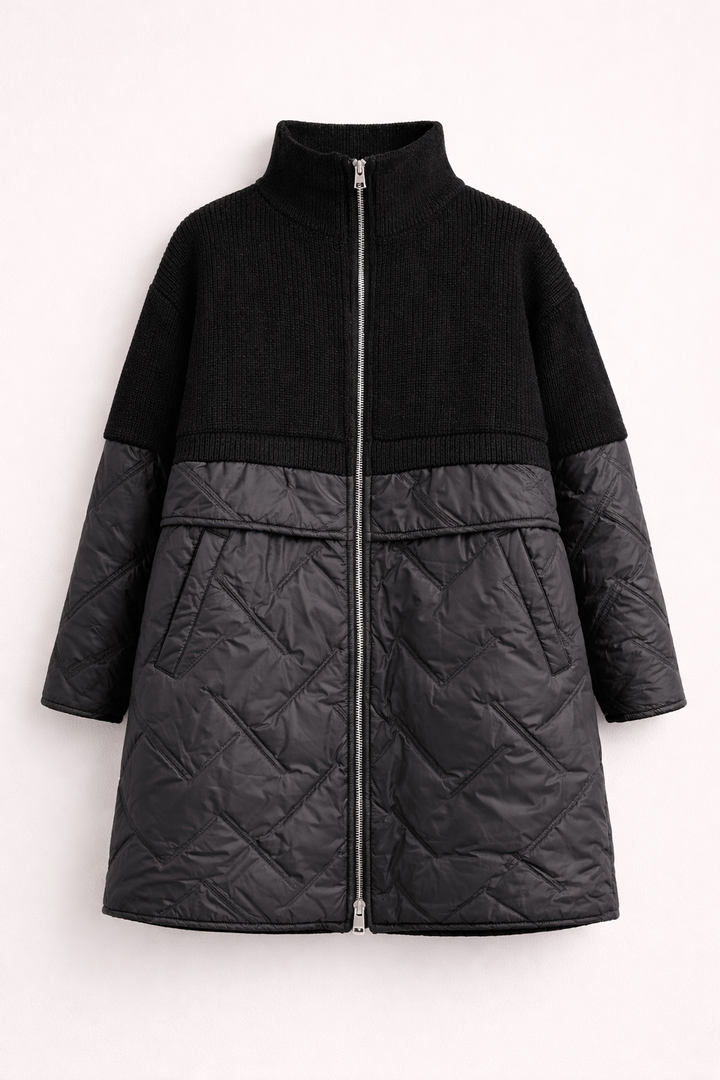 Stylish Comfortable Long Zip Up Coat