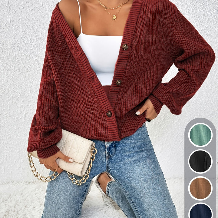 Burgundy cardigan - Elma Boutique