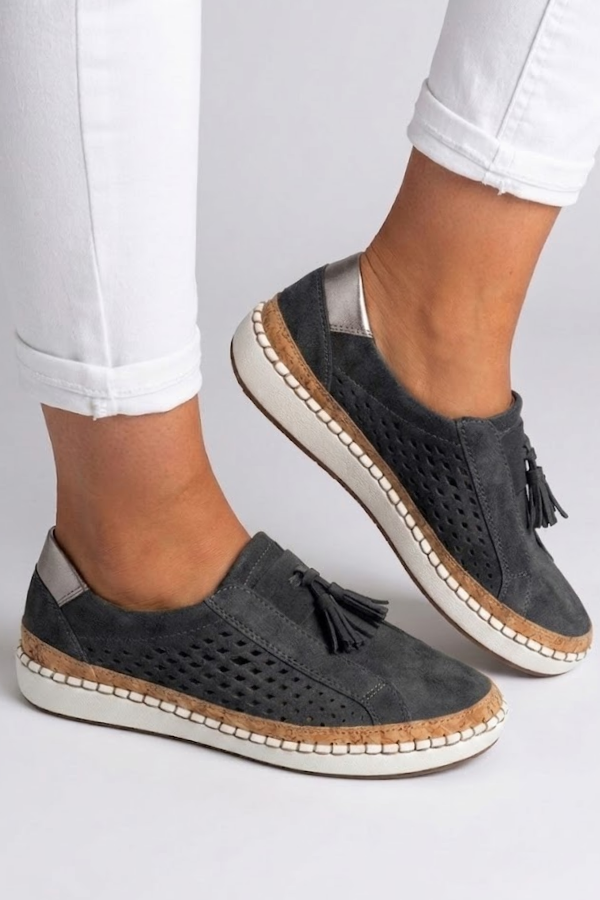 Womens Orthopaedic Slip On Sneakers Cushioned Breathable