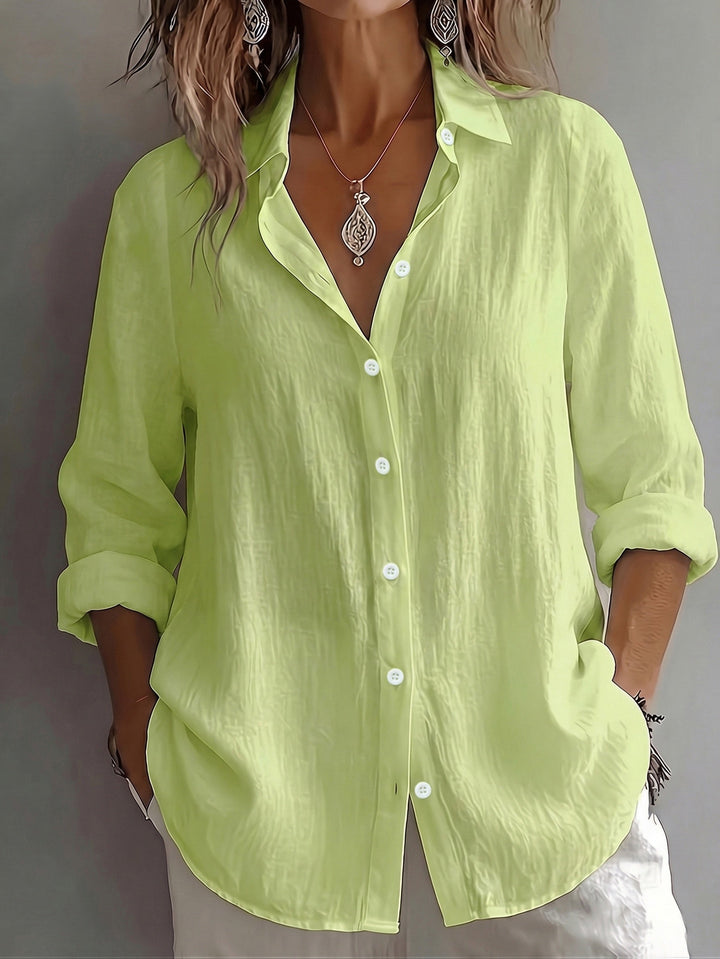 Shirt with Collar and Long Sleeves for Vacation