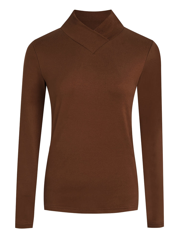 Dark Brown Top - Elma Boutique