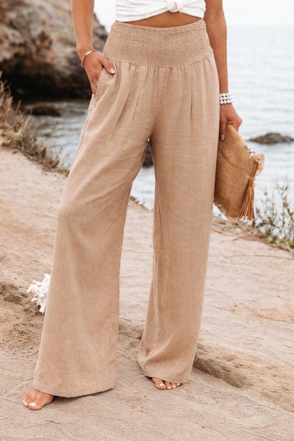 Wide Leg Beach Pants for Women
