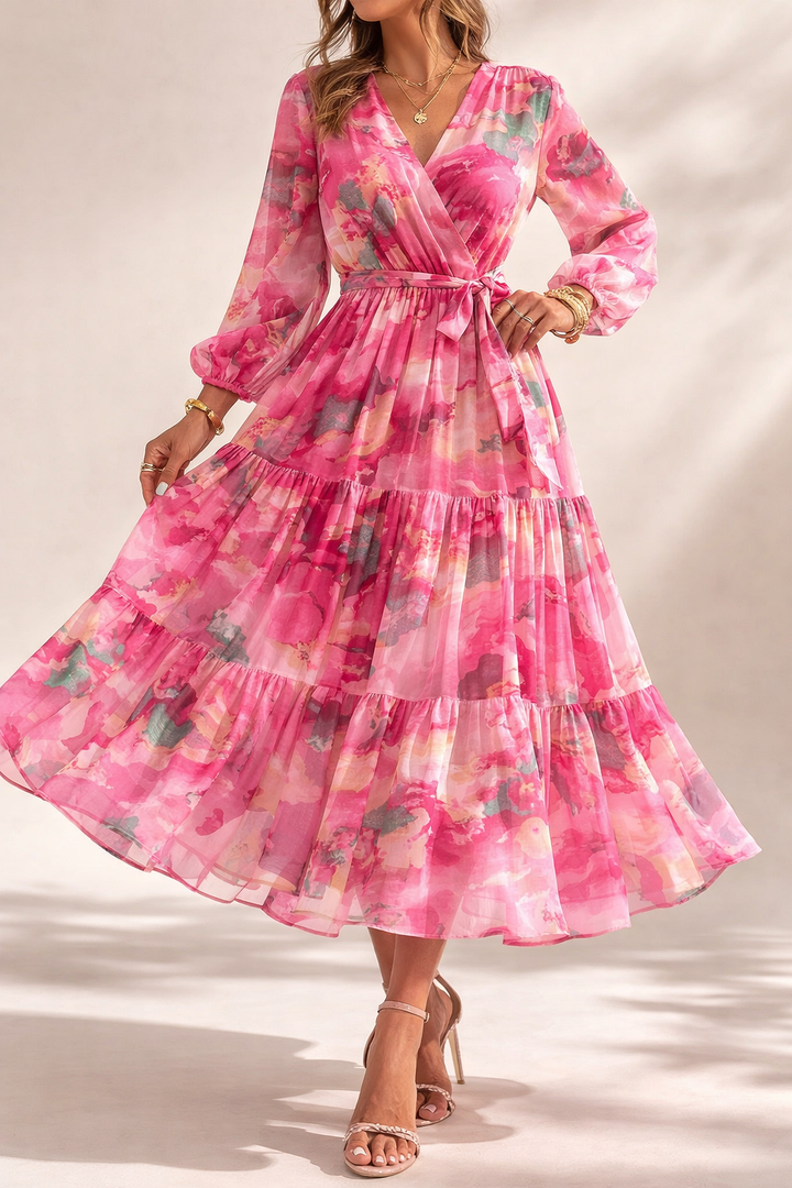 Floral Flowing Maxi Dress Wedding