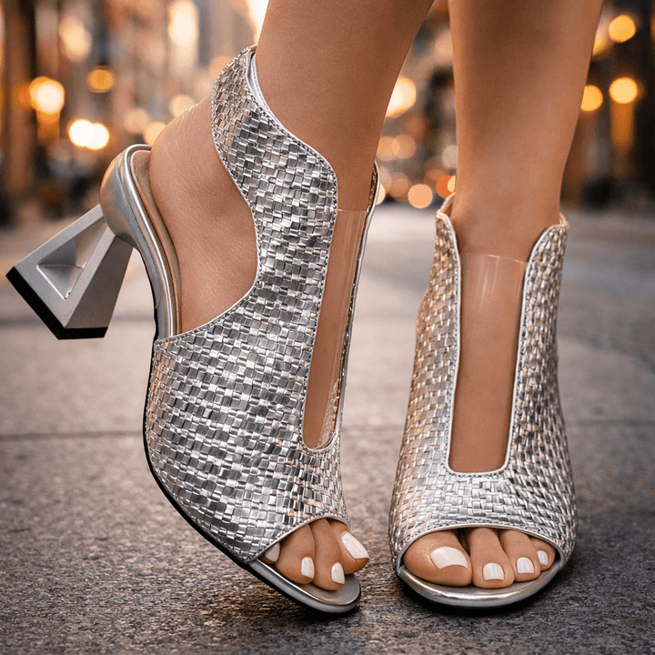Silver sandals - Elma Boutique
