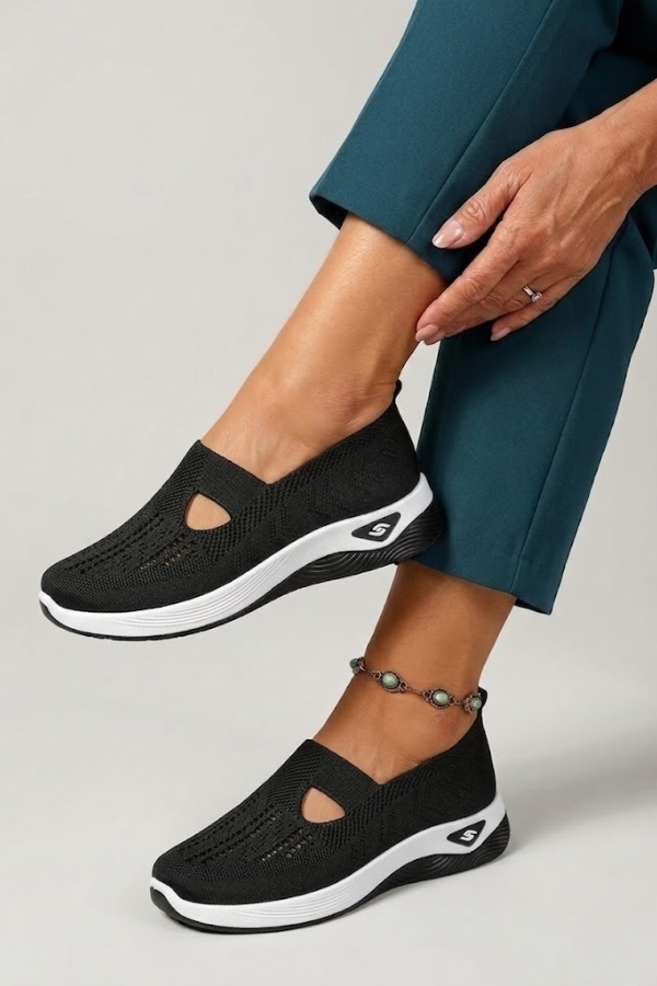 Womens Orthopaedic Slip On Shoes Cushioned Sole Breathable