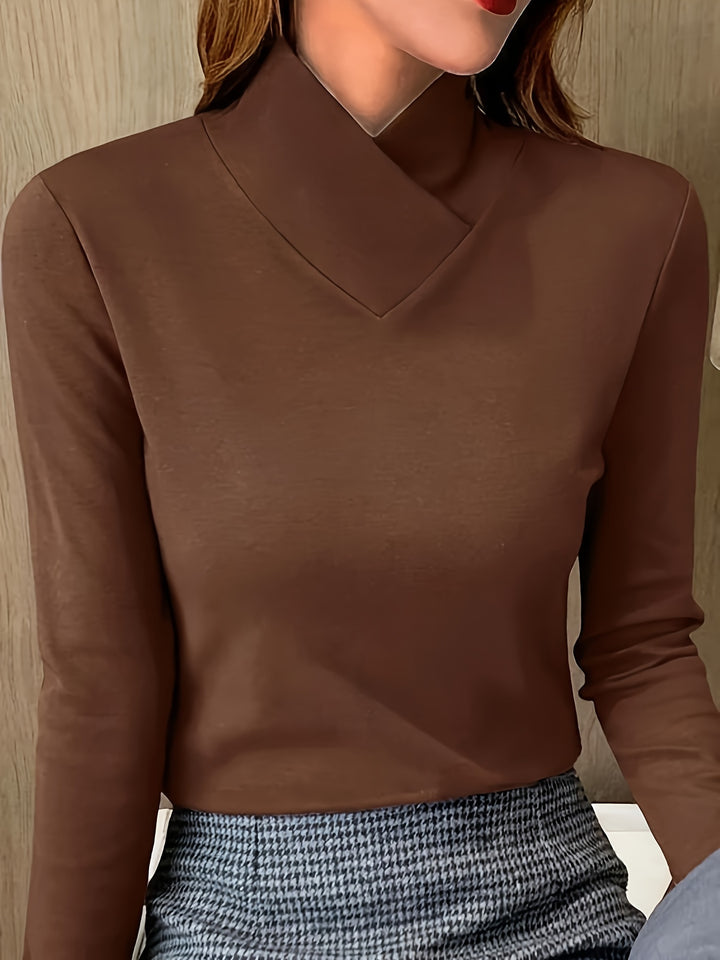 Dark Brown Top - Elma Boutique