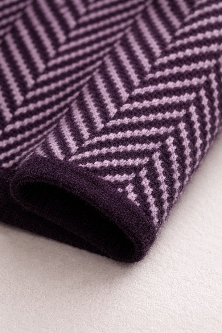 Turtleneck Sweater Stripes Pattern for Women