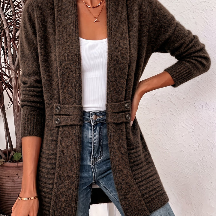 Dark Brown cardigan - Elma Boutique