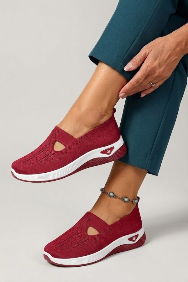 Womens Orthopaedic Slip On Shoes Cushioned Sole Breathable