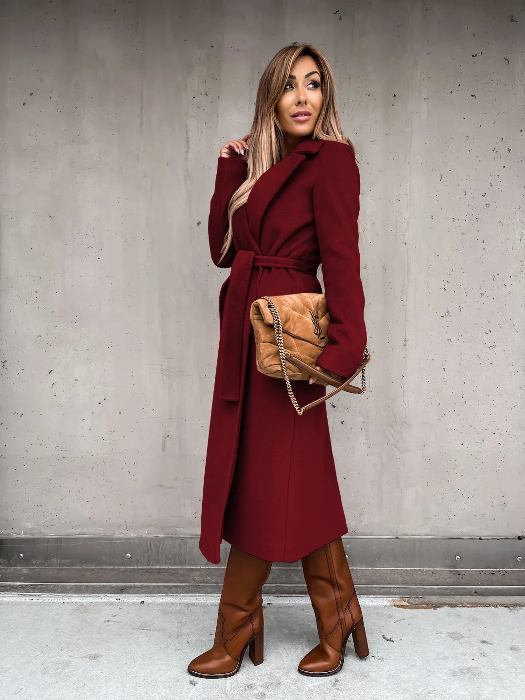 Red coat - Elma Boutique