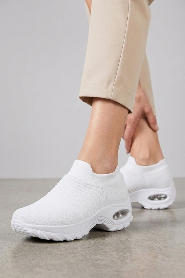 Womens Orthopaedic Slip On Trainers Lightweight Cushioned Sole