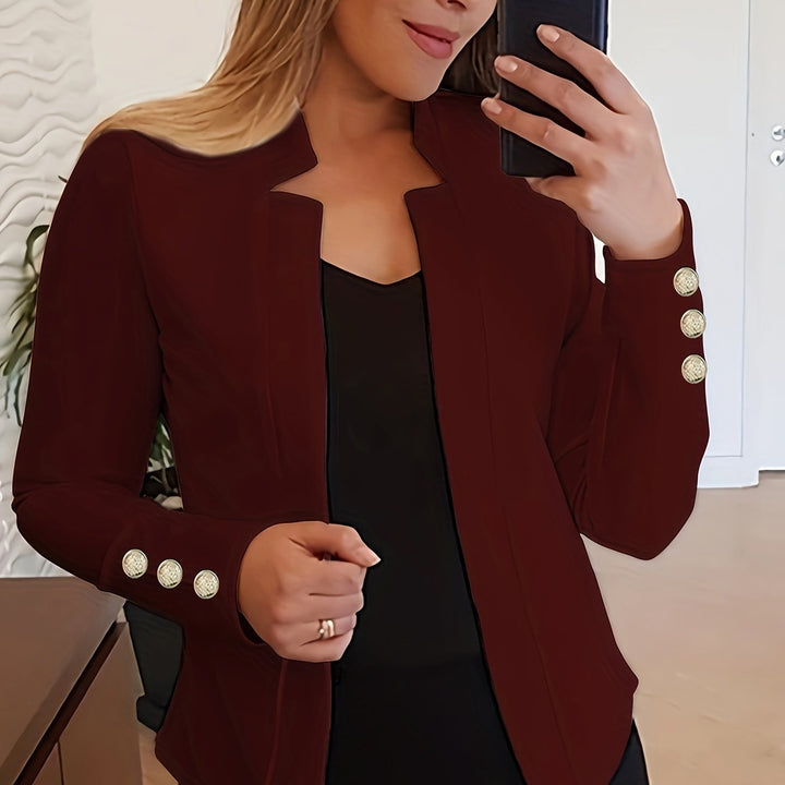 Burgundy blazer - Elma Boutique