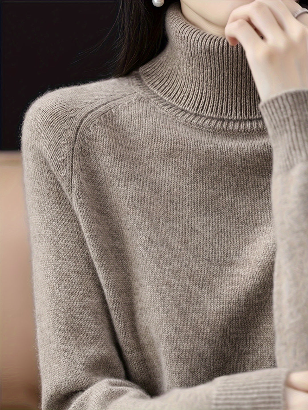 Khaki Sweater - Elma Boutique