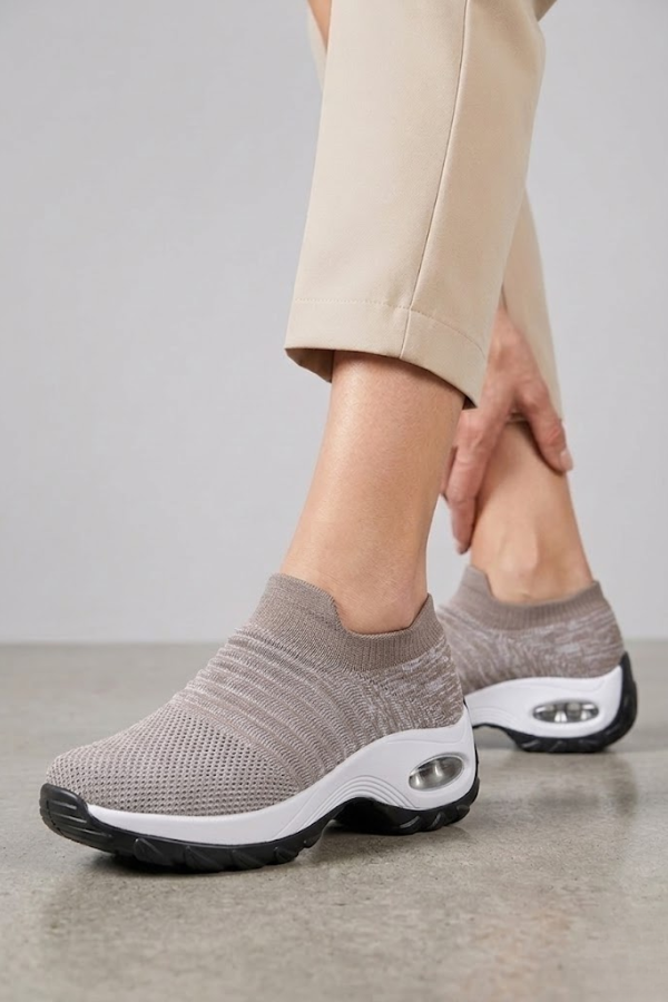Womens Orthopaedic Slip On Trainers Lightweight Cushioned Sole