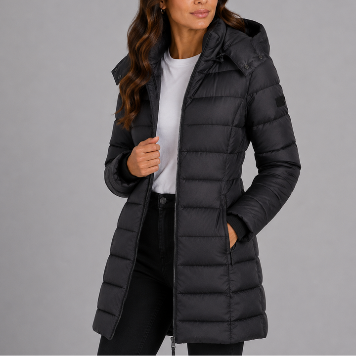 Black puffer jacket - Elma Boutique