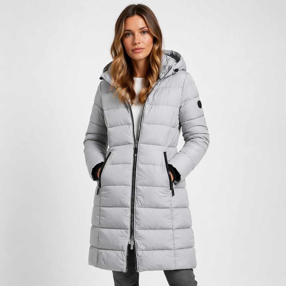 Gray puffer jacket - Elma Boutique