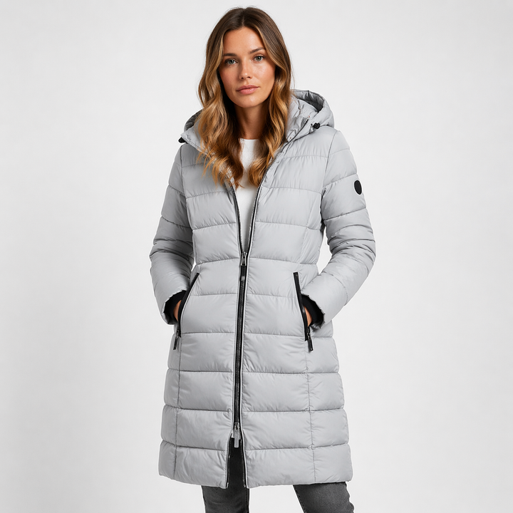 Gray puffer jacket - Elma Boutique