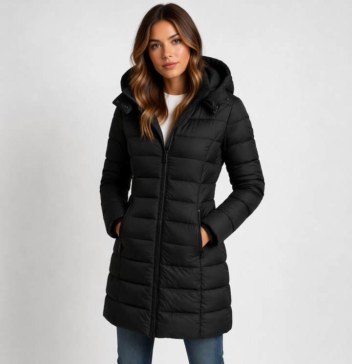 Black puffer jacket - Elma Boutique