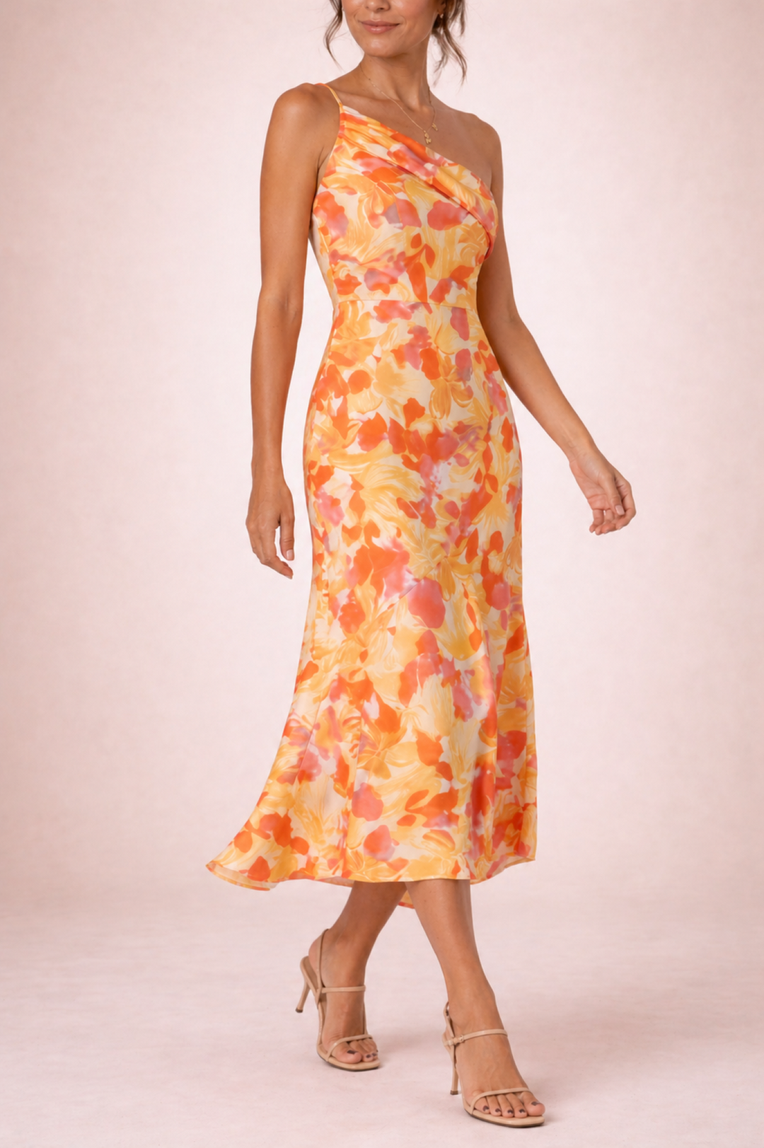 Maxi Dress with Asymmetrical Cut for Summer