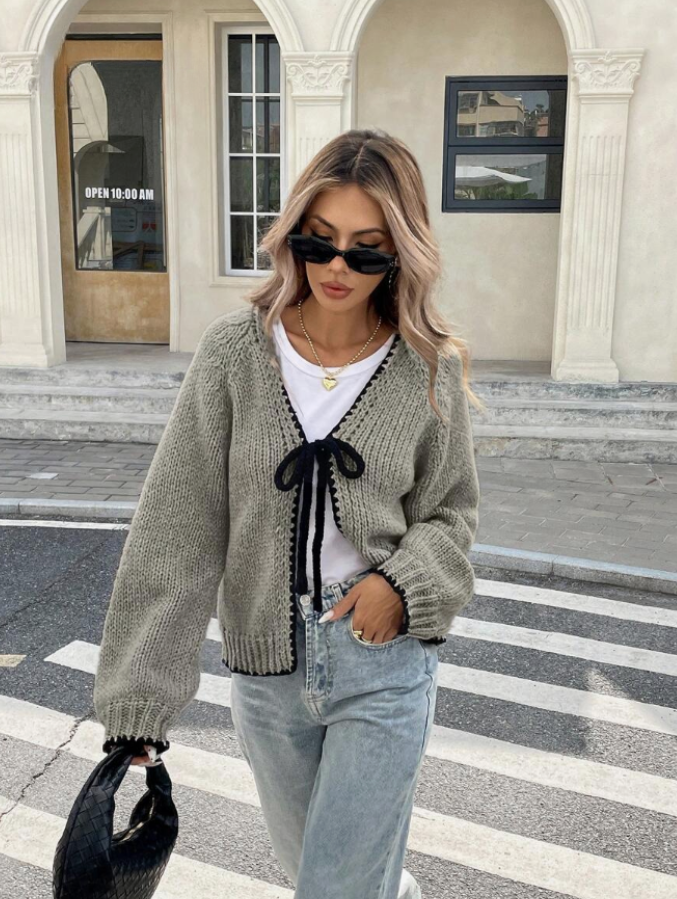 Gray cardigan - Elma Boutique