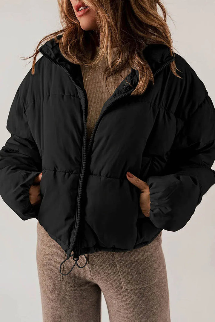 Black puffer jacket - Elma Boutique