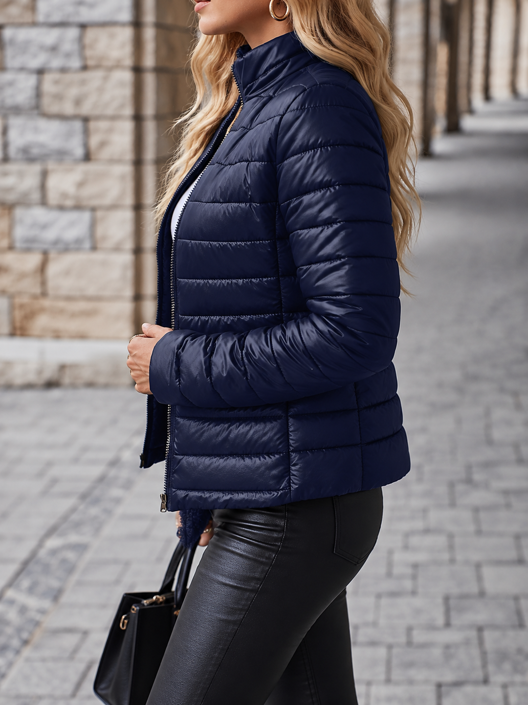 Puffer jacket detail - Elma Boutique