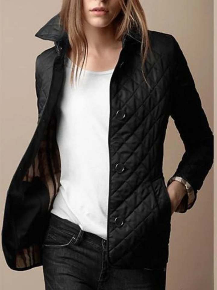 Black quilted jacket - Elma Boutique