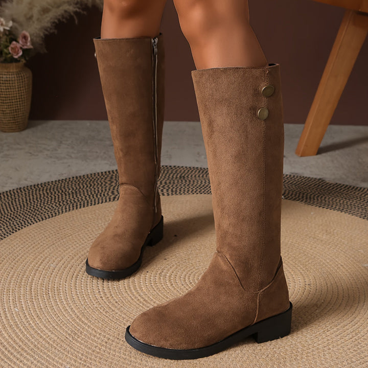 Brown knee high boots - Elma Boutique