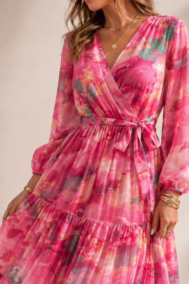 Floral Flowing Maxi Dress Wedding