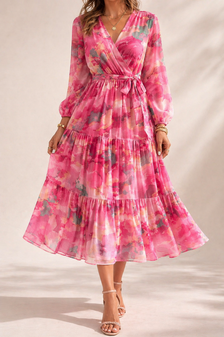 Floral Flowing Maxi Dress Wedding