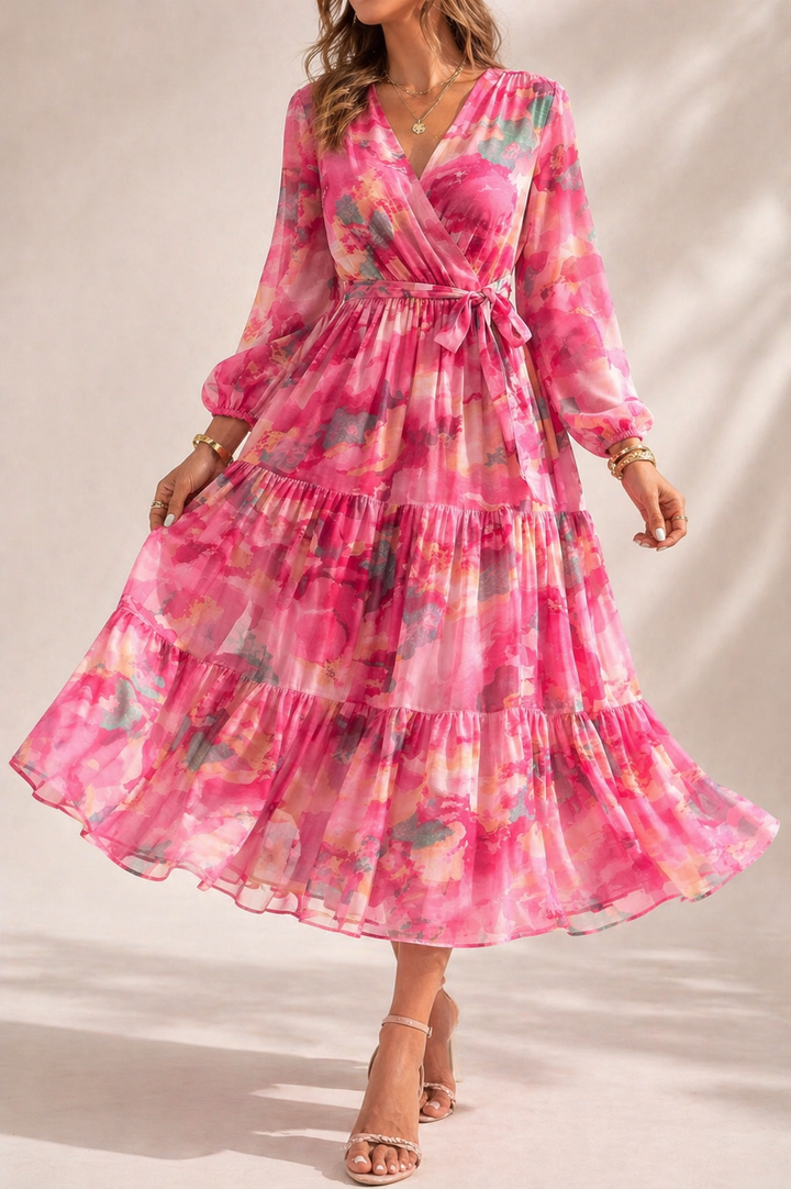 Floral Flowing Maxi Dress Wedding
