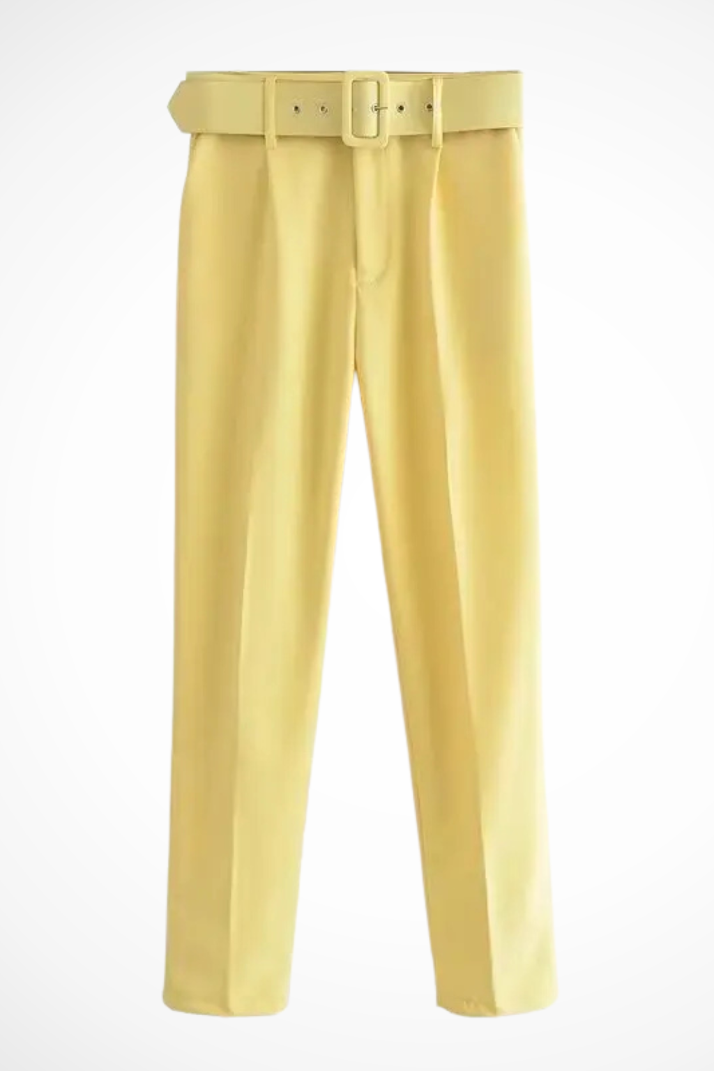 Tailored Blazer and Slim Pants Set with Belt