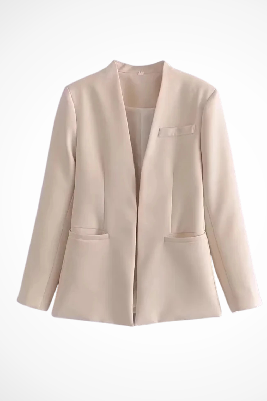 Tailored Blazer and Slim Pants Set with Belt