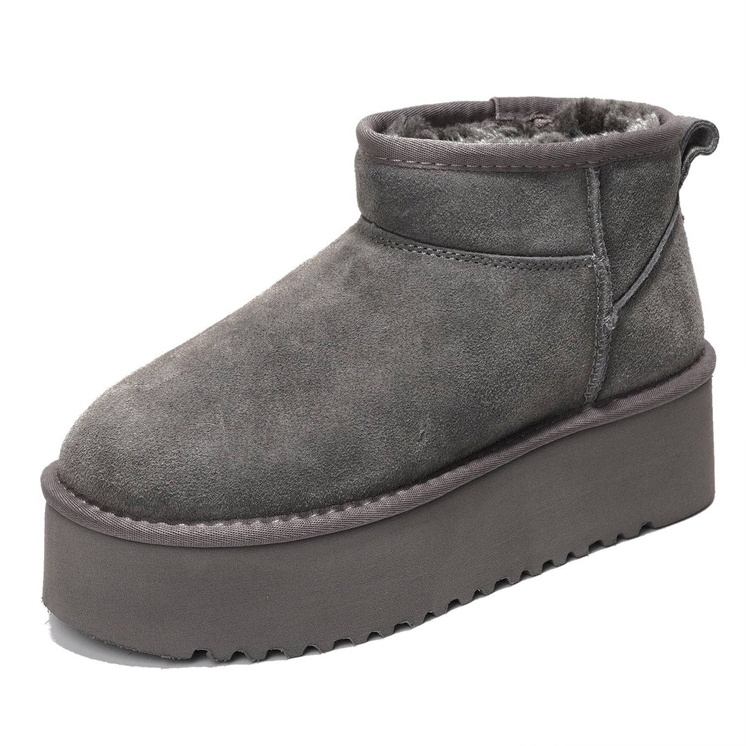 Gray ankle boots - Elma Boutique