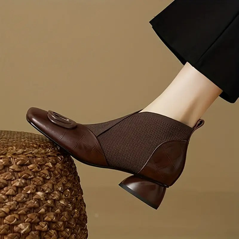 Brown ankle boots - Elma Boutique
