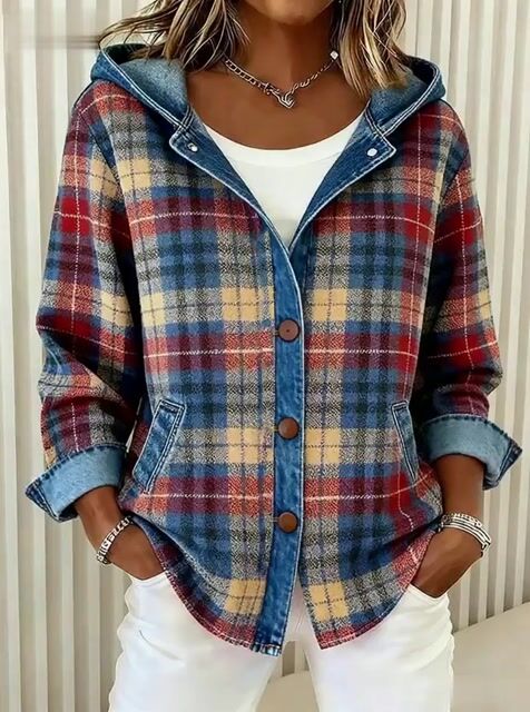 Blue shirt jacket - Elma Boutique